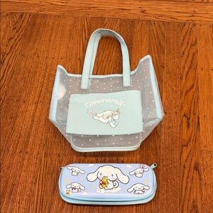 Cinnamoroll Tote and Pencil Case Set  - Sanrio X Miniso
